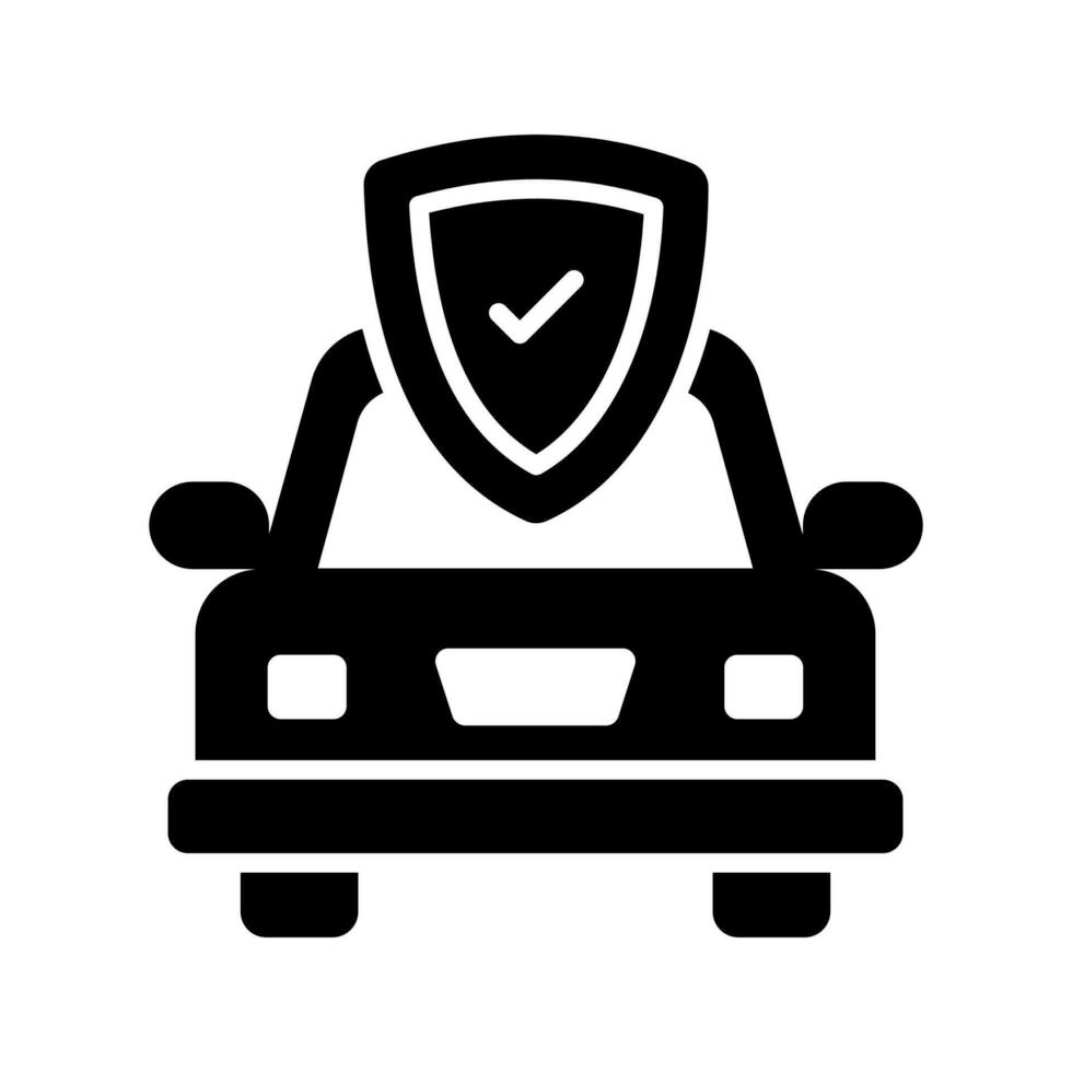 Interface showing car insurance verification and policy matching shield icons